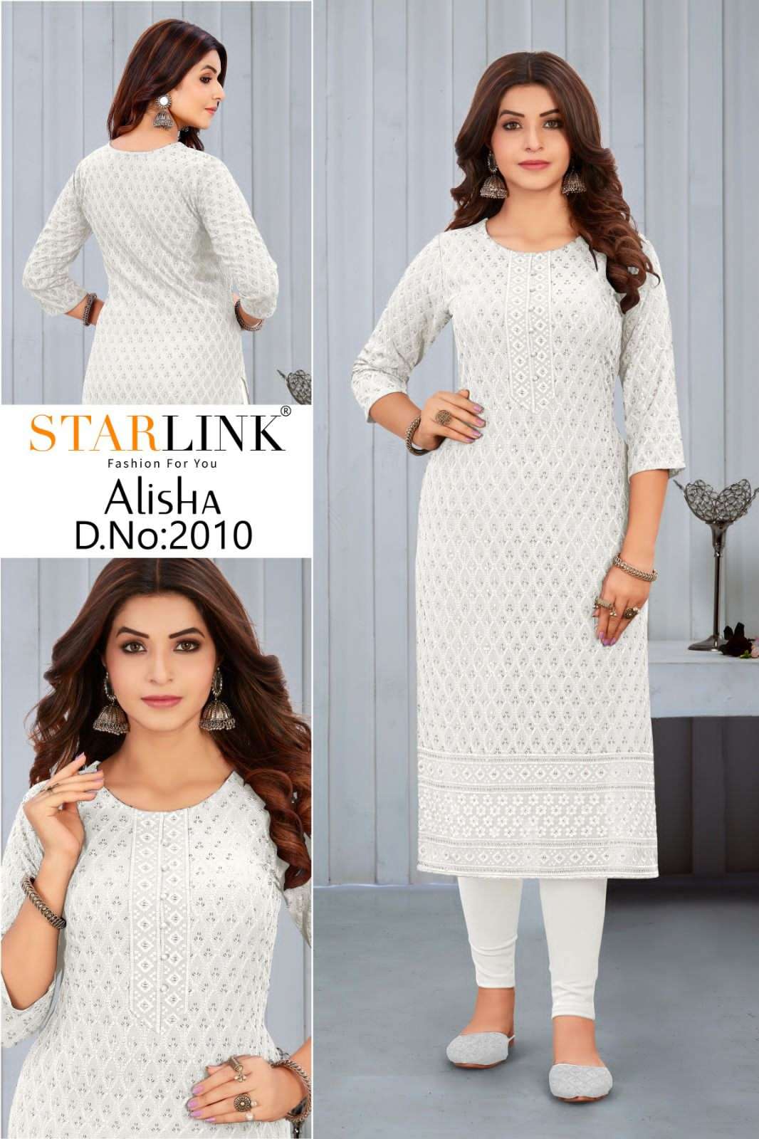 STARLINK BY ALISHA PRINT 2001 TO 2016 SERIES FESTIVE SUITS BEAUTIFUL FANCY COLORFUL STYLISH PARTY WEAR & OCCASIONAL WEAR RAYON WITH SHIFFLI WORK DRESSES AT WHOLESALE PRICE