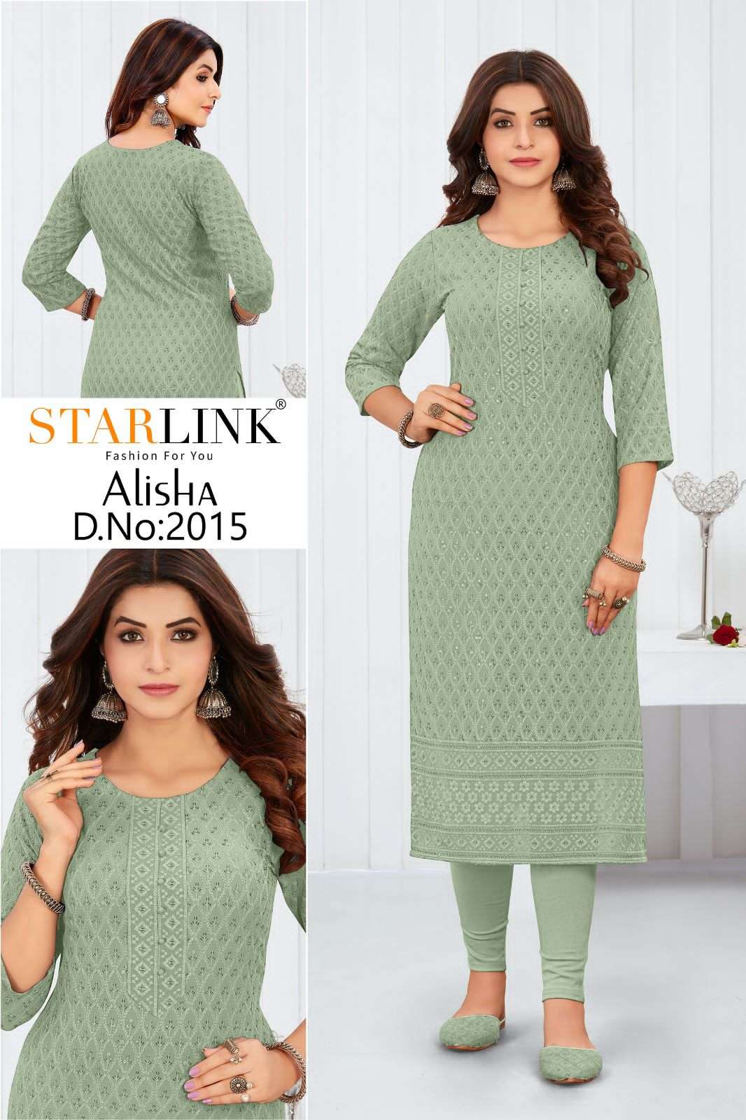 STARLINK BY ALISHA PRINT 2001 TO 2016 SERIES FESTIVE SUITS BEAUTIFUL FANCY COLORFUL STYLISH PARTY WEAR & OCCASIONAL WEAR RAYON WITH SHIFFLI WORK DRESSES AT WHOLESALE PRICE