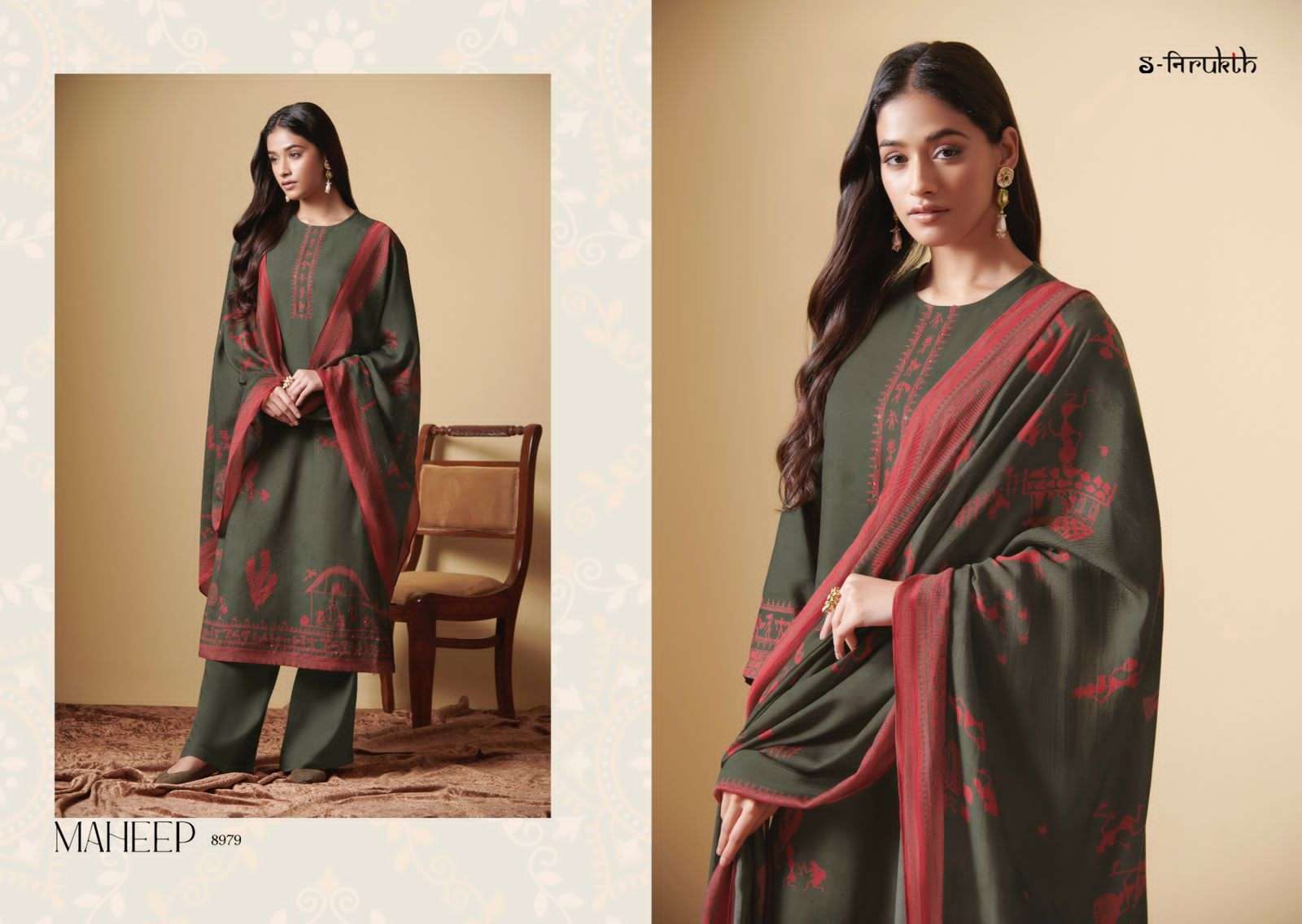 MAHEEP BY S-NIRUKTH BEAUTIFUL SUITS COLORFUL STYLISH FANCY CASUAL WEAR & ETHNIC WEAR SATIN DRESSES AT WHOLESALE PRICE