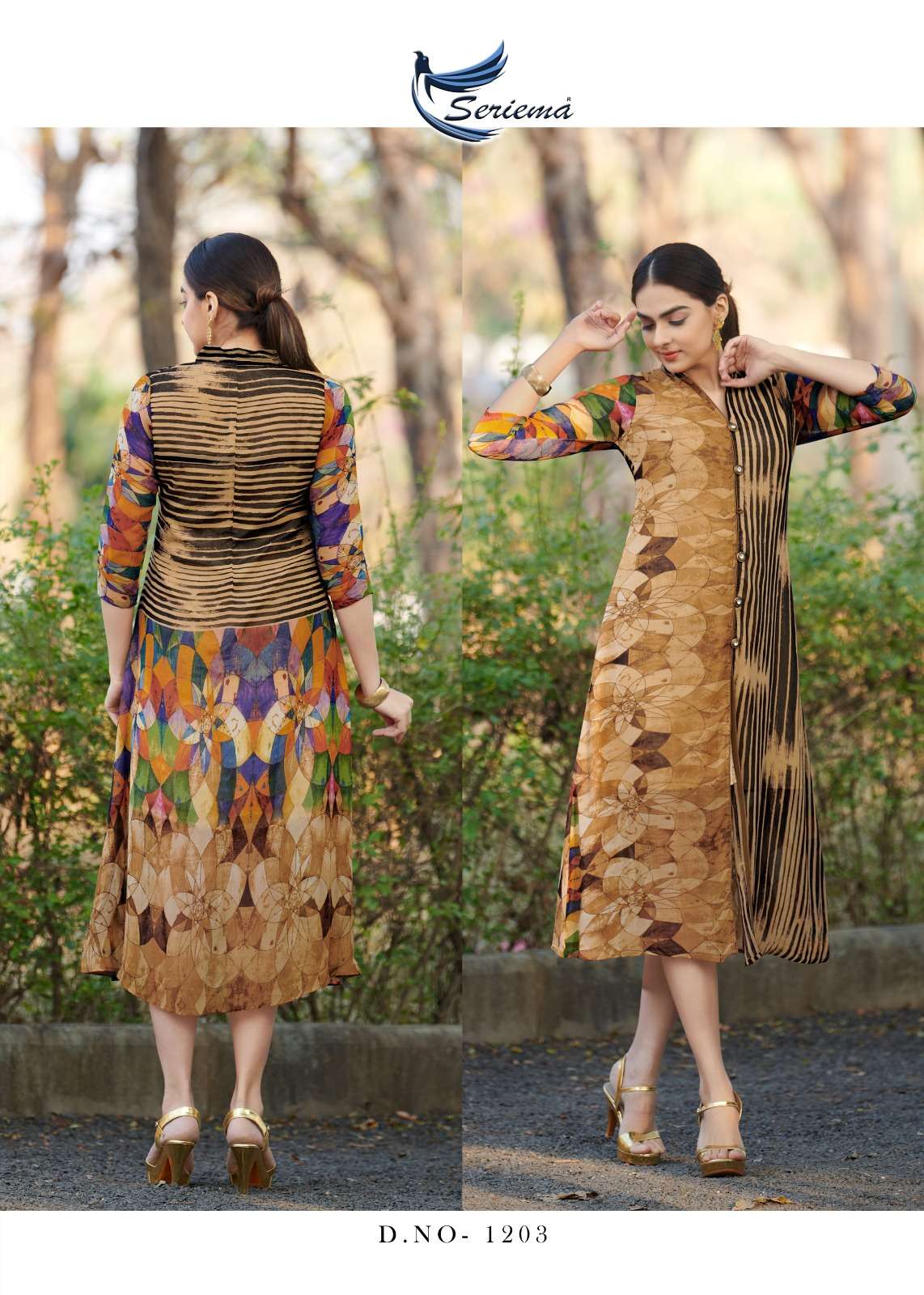SHYNER BY SPARROW 1198 TO 1203 SERIES DESIGNER STYLISH FANCY COLORFUL BEAUTIFUL PARTY WEAR & ETHNIC WEAR COLLECTION GEORGETTE PRINT KURTIS AT WHOLESALE PRICE