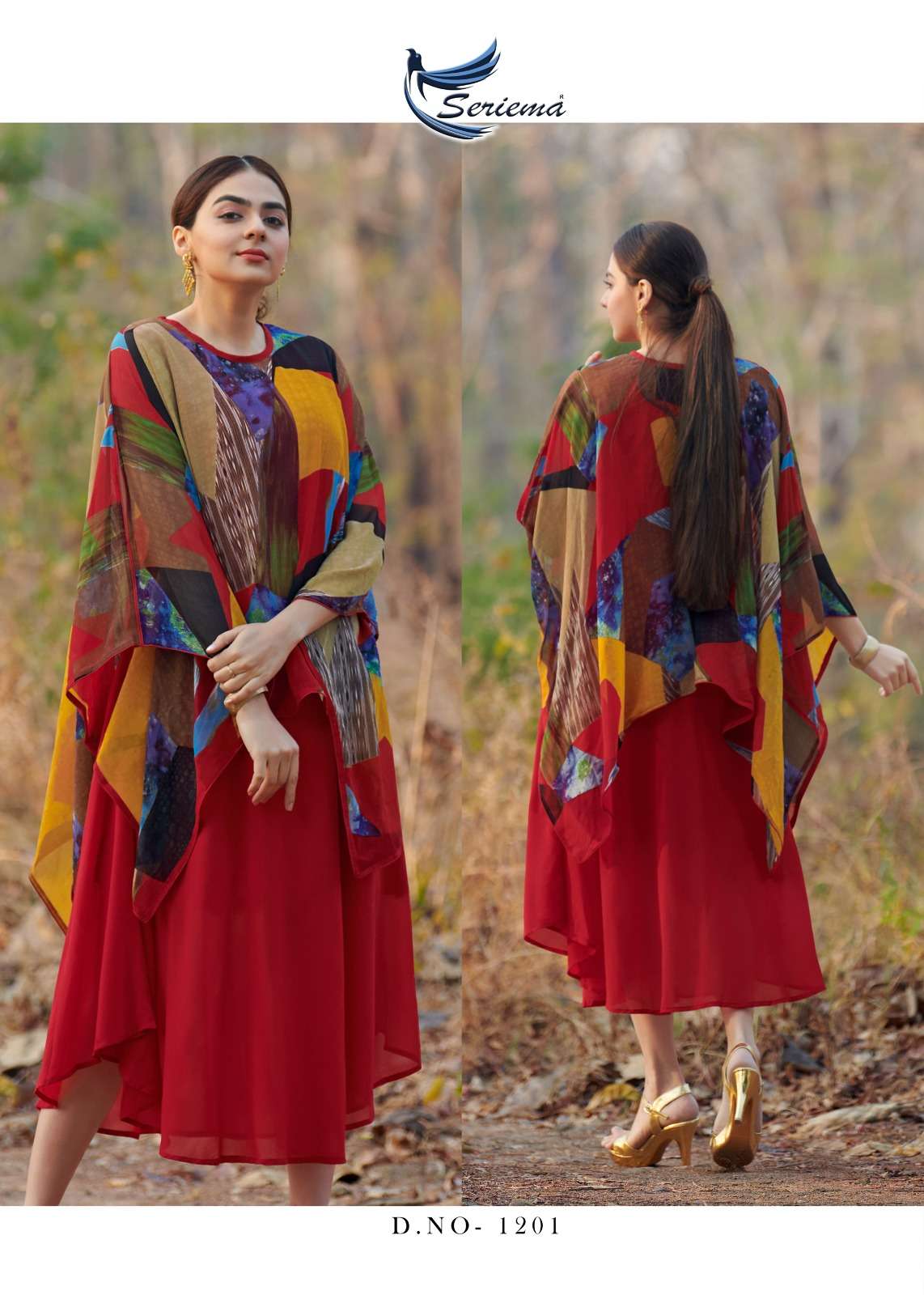 SHYNER BY SPARROW 1198 TO 1203 SERIES DESIGNER STYLISH FANCY COLORFUL BEAUTIFUL PARTY WEAR & ETHNIC WEAR COLLECTION GEORGETTE PRINT KURTIS AT WHOLESALE PRICE