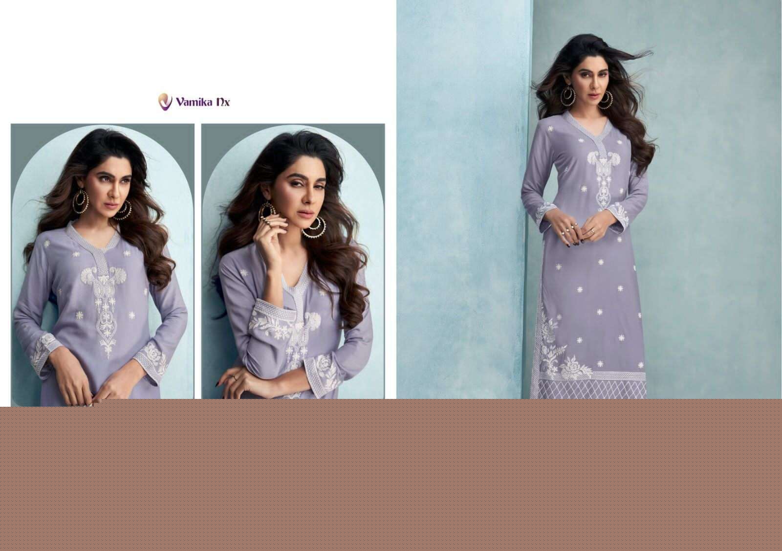 Rooh Vol-6 By Vamika 1130 To 1135 Series Designer Stylish Fancy Colorful Beautiful Party Wear & Ethnic Wear Collection Rayon Viscose Kurtis With Bottom At Wholesale Price