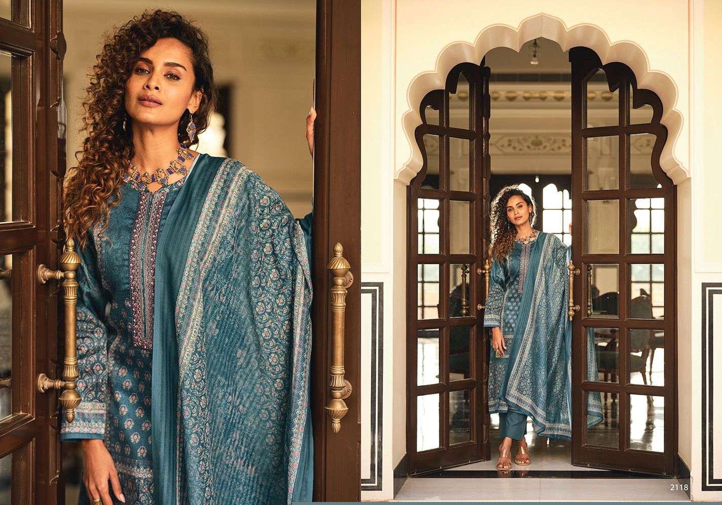 MAGHA BY SADHANA FASHION 2118 TO 2125 SERIES BEAUTIFUL FESTIVE SUITS COLORFUL STYLISH FANCY CASUAL WEAR & ETHNIC WEAR PURE JAM SILK PRINT DRESSES AT WHOLESALE PRICE