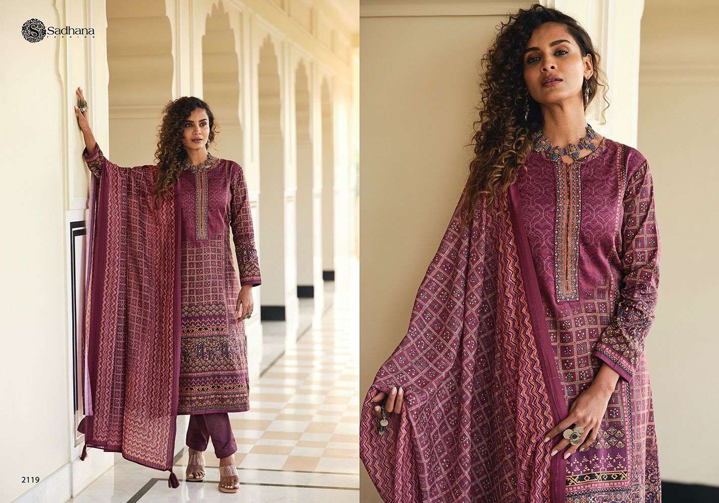 MAGHA BY SADHANA FASHION 2118 TO 2125 SERIES BEAUTIFUL FESTIVE SUITS COLORFUL STYLISH FANCY CASUAL WEAR & ETHNIC WEAR PURE JAM SILK PRINT DRESSES AT WHOLESALE PRICE