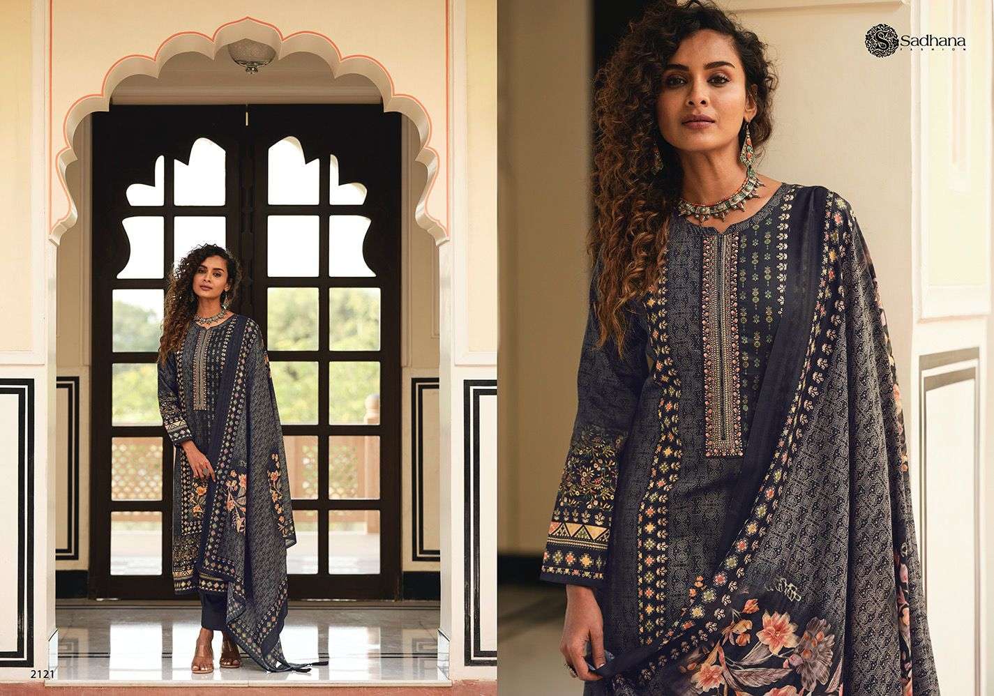 MAGHA BY SADHANA FASHION 2118 TO 2125 SERIES BEAUTIFUL FESTIVE SUITS COLORFUL STYLISH FANCY CASUAL WEAR & ETHNIC WEAR PURE JAM SILK PRINT DRESSES AT WHOLESALE PRICE