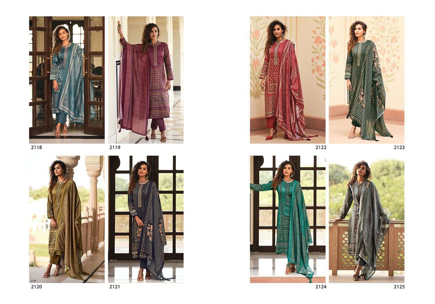 MAGHA BY SADHANA FASHION 2118 TO 2125 SERIES BEAUTIFUL FESTIVE SUITS COLORFUL STYLISH FANCY CASUAL WEAR & ETHNIC WEAR PURE JAM SILK PRINT DRESSES AT WHOLESALE PRICE