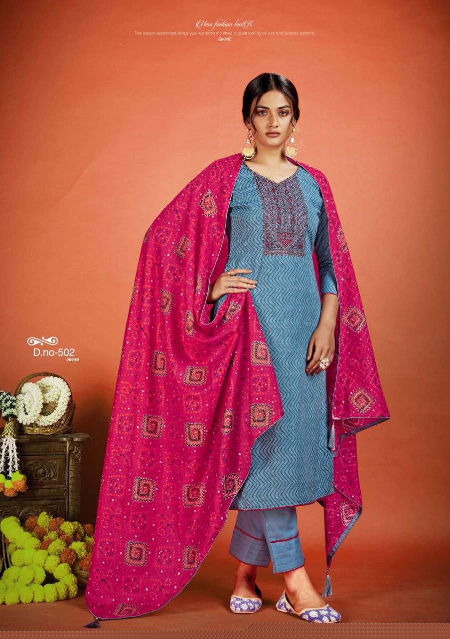 NETRA VOL-5 BY VASTU TEX 501 TO 510 SERIES BEAUTIFUL SUITS COLORFUL STYLISH FANCY CASUAL WEAR & ETHNIC WEAR LAWN COTTON PRINT DRESSES AT WHOLESALE PRICE
