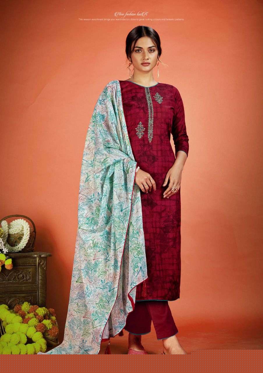 NETRA VOL-5 BY VASTU TEX 501 TO 510 SERIES BEAUTIFUL SUITS COLORFUL STYLISH FANCY CASUAL WEAR & ETHNIC WEAR LAWN COTTON PRINT DRESSES AT WHOLESALE PRICE
