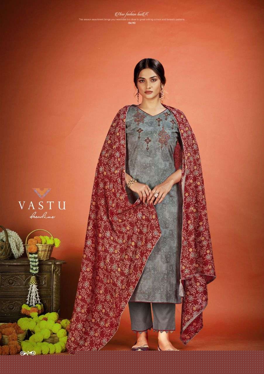 NETRA VOL-5 BY VASTU TEX 501 TO 510 SERIES BEAUTIFUL SUITS COLORFUL STYLISH FANCY CASUAL WEAR & ETHNIC WEAR LAWN COTTON PRINT DRESSES AT WHOLESALE PRICE
