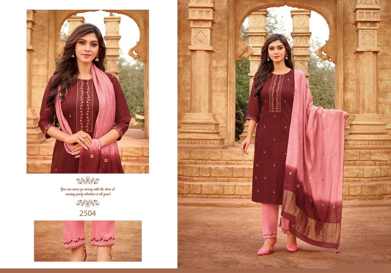 SRIVALLI VOL-4 BY HARIYAALI 2501 TO 2508 SERIES SUITS BEAUTIFUL FANCY COLORFUL STYLISH PARTY WEAR & OCCASIONAL WEAR SILK DRESSES AT WHOLESALE PRICE