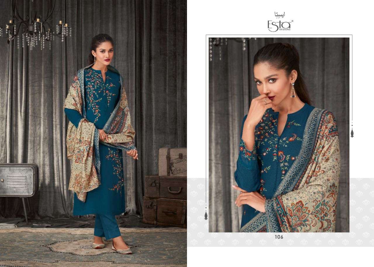 AKIRAH BY ESTA DESIGNS 1001 TO 1007 SERIES SUITS BEAUTIFUL FANCY COLORFUL STYLISH PARTY WEAR & OCCASIONAL WEAR PURE MUSLIN SILK DRESSES AT WHOLESALE PRICE