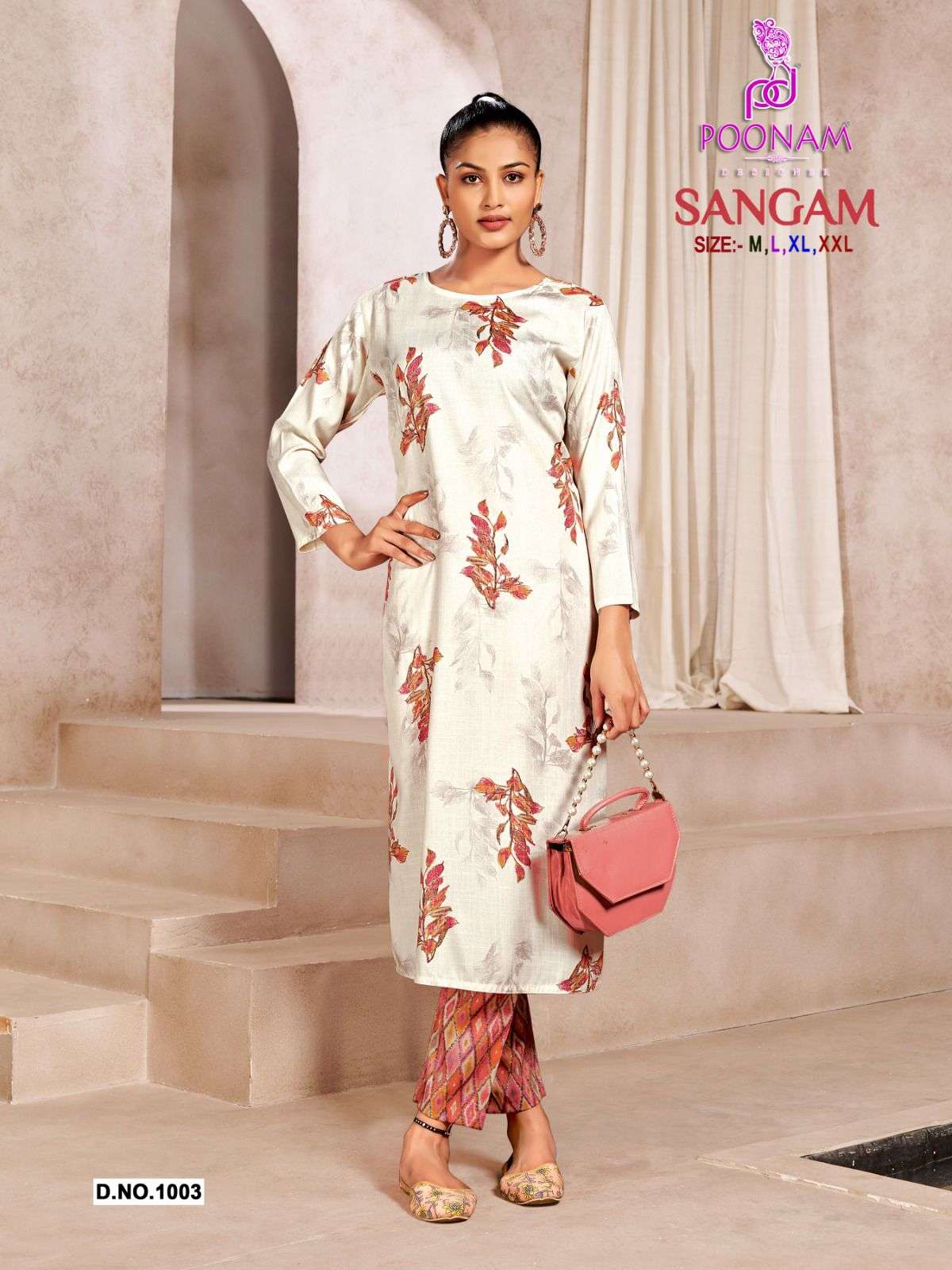 SANGAM BY SMIT CREATION SERIES 1001 TO 1009 STYLISH BEAUTIFUL COLOURFUL PRINTED & EMBROIDERED PARTY WEAR & OCCASIONAL WEAR ORIGNAL CAPSUAL PRINT DRESSES AT WHOLESALE PRICE
