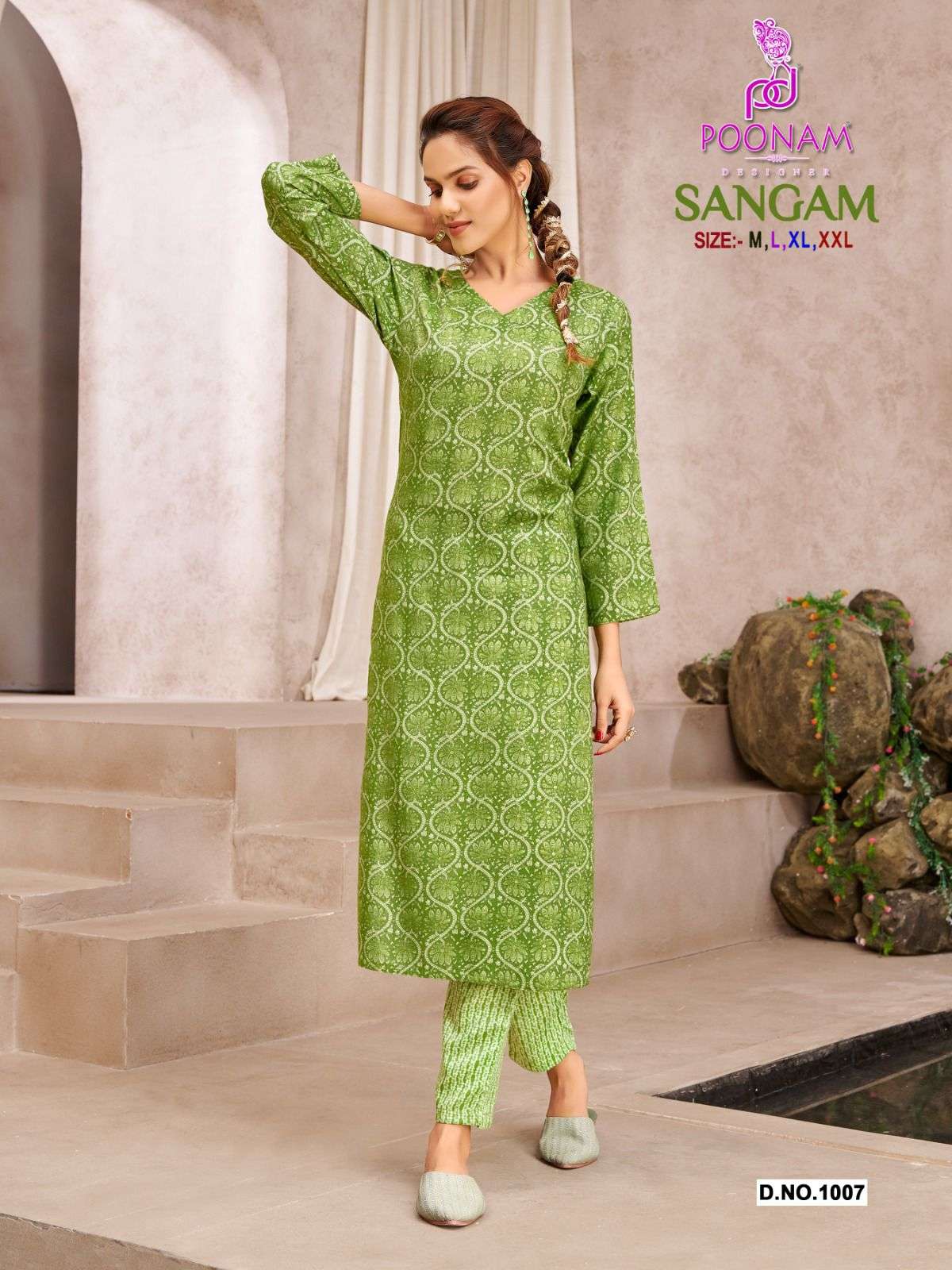SANGAM BY SMIT CREATION SERIES 1001 TO 1009 STYLISH BEAUTIFUL COLOURFUL PRINTED & EMBROIDERED PARTY WEAR & OCCASIONAL WEAR ORIGNAL CAPSUAL PRINT DRESSES AT WHOLESALE PRICE