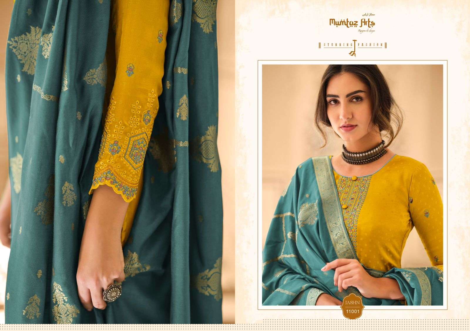 Jashn By Mumtaz Arts 1001 To 1006 Series Beautiful Suits Colorful Stylish Fancy Casual Wear &Soft Silk Fabric With Embroidery Dresses At Wholesale Price