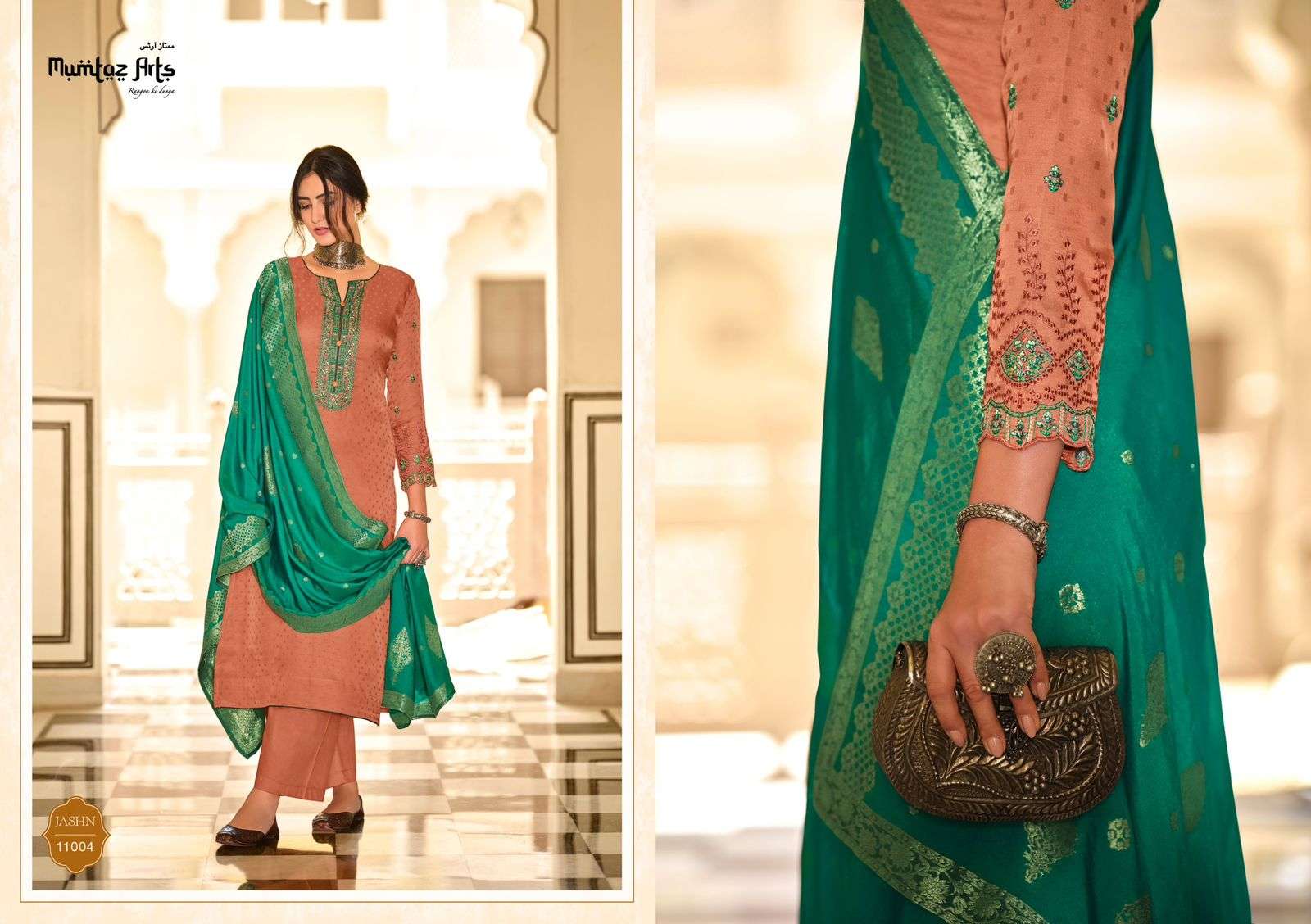 Jashn By Mumtaz Arts 1001 To 1006 Series Beautiful Suits Colorful Stylish Fancy Casual Wear &Soft Silk Fabric With Embroidery Dresses At Wholesale Price