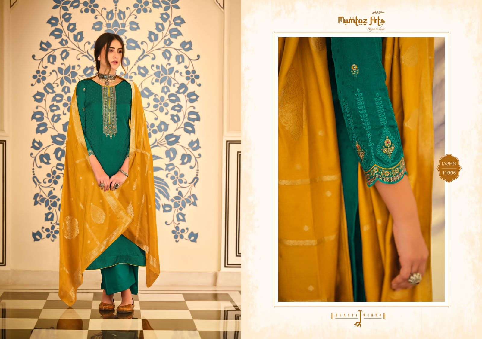 Jashn By Mumtaz Arts 1001 To 1006 Series Beautiful Suits Colorful Stylish Fancy Casual Wear &Soft Silk Fabric With Embroidery Dresses At Wholesale Price