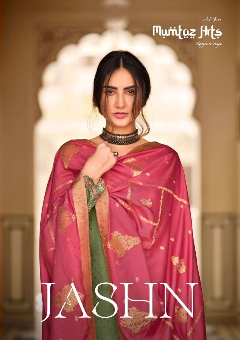 Jashn By Mumtaz Arts 1001 To 1006 Series Beautiful Suits Colorful Stylish Fancy Casual Wear &Soft Silk Fabric With Embroidery Dresses At Wholesale Price