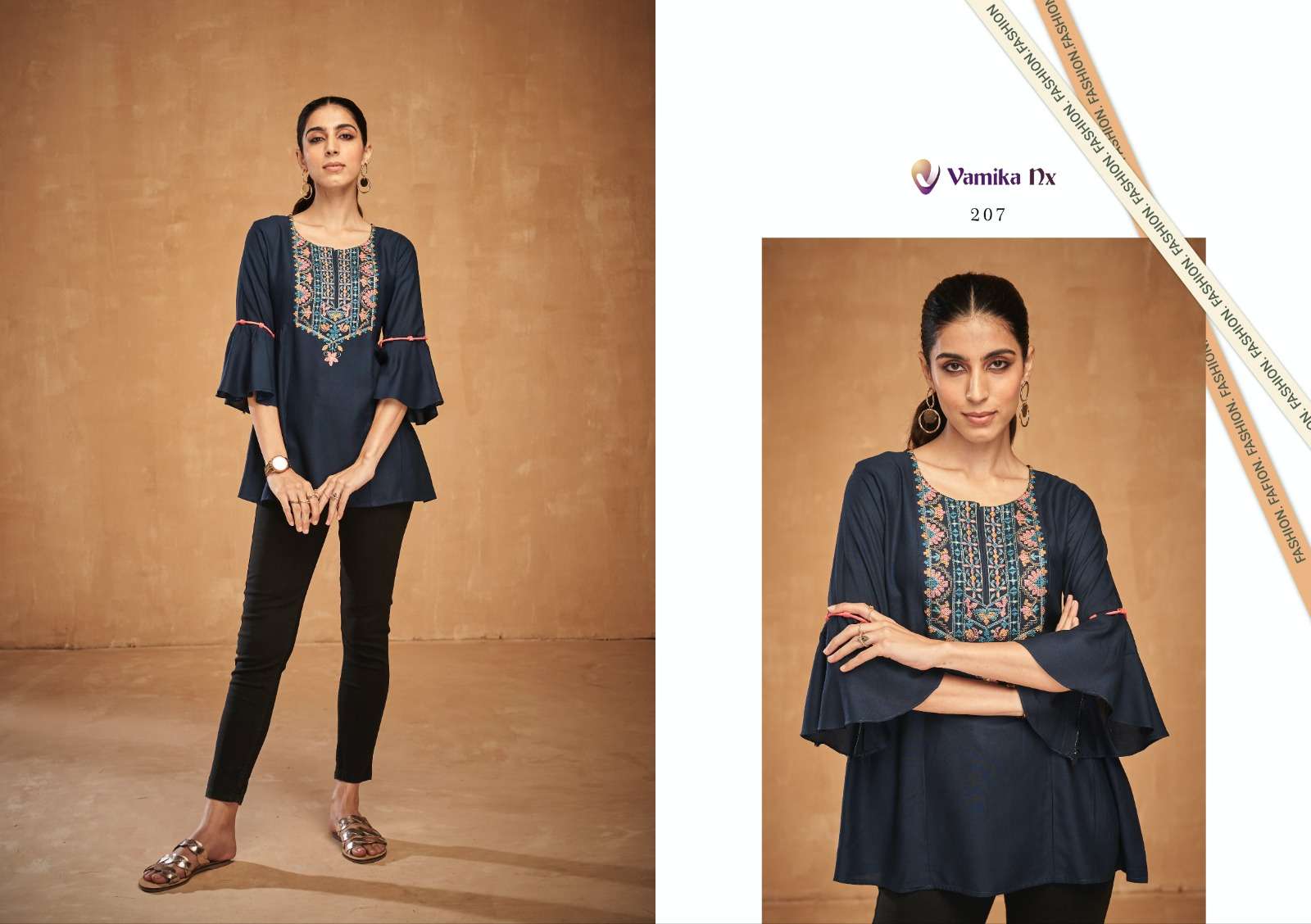 Anokhi By Vamika 201 To 208 Series Beautiful Stylish Suits Fancy Colorful Casual Wear & Ethnic Wear & Heavy Rayon At Wholesale Price