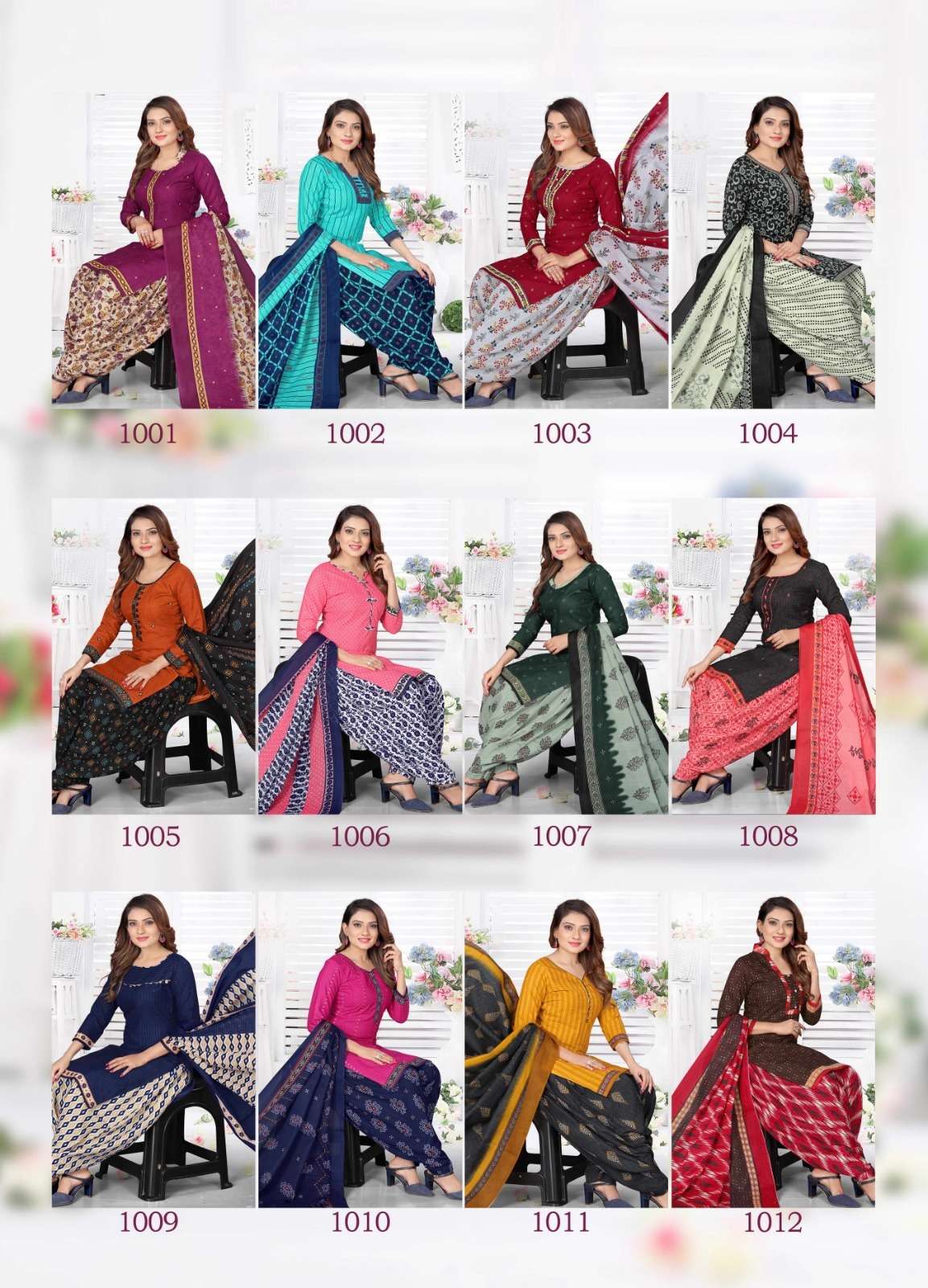MYRA VOL-6 BY SHREE SHANTI CREATION 1001 TO 1012 SERIES BEAUTIFUL SUITS COLORFUL STYLISH FANCY CASUAL WEAR & ETHNIC WEAR SOFT COTTON DRESSES AT WHOLESALE PRICE