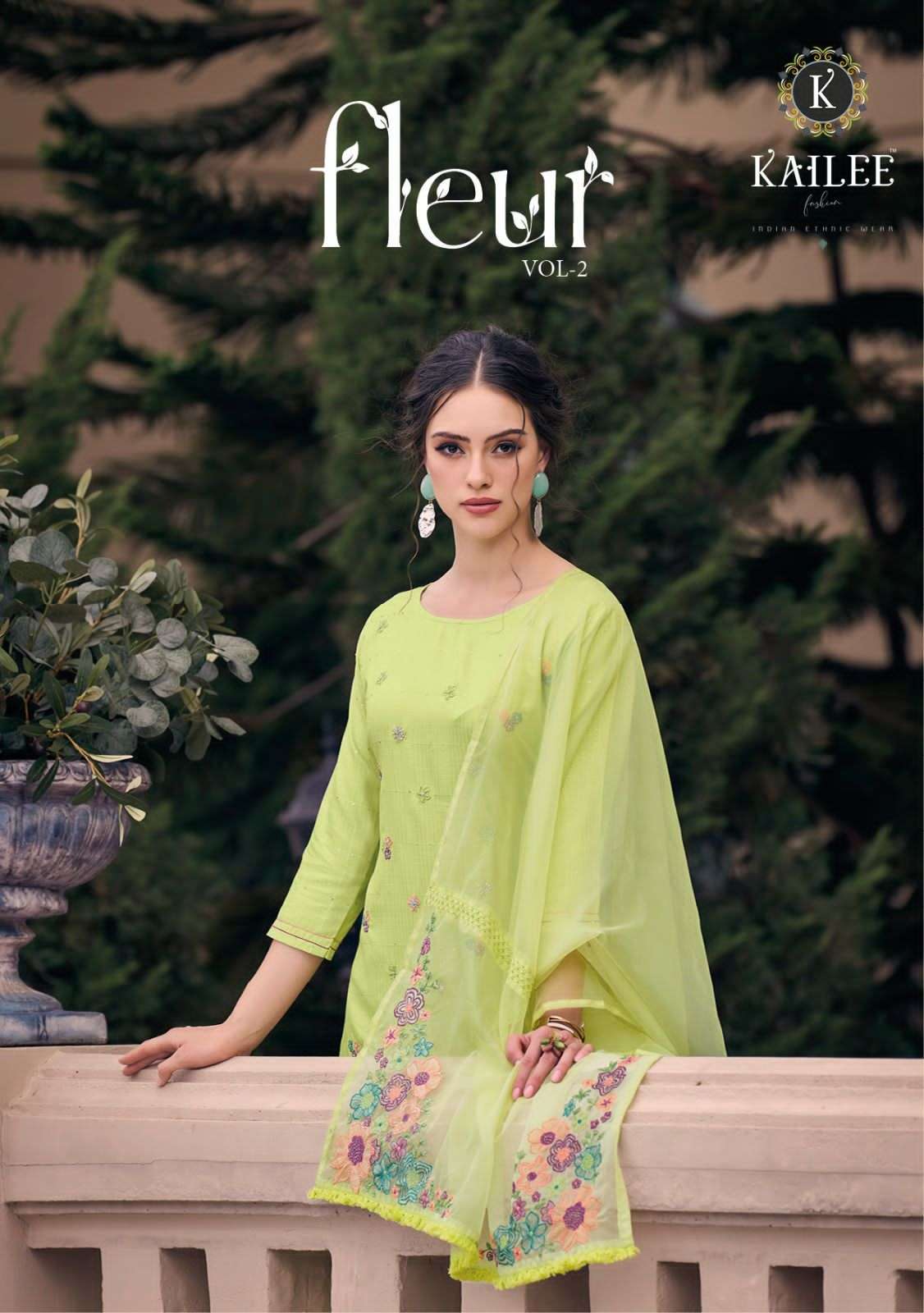 FLEUR VOL-2 BY KAILEE 40001 TO 40006 SERIES BEAUTIFUL STYLISH PAKISATNI SUITS FANCY COLORFUL CASUAL WEAR & ETHNIC WEAR & READY TO WEAR FANCY DRESSES AT WHOLESALE PRICE