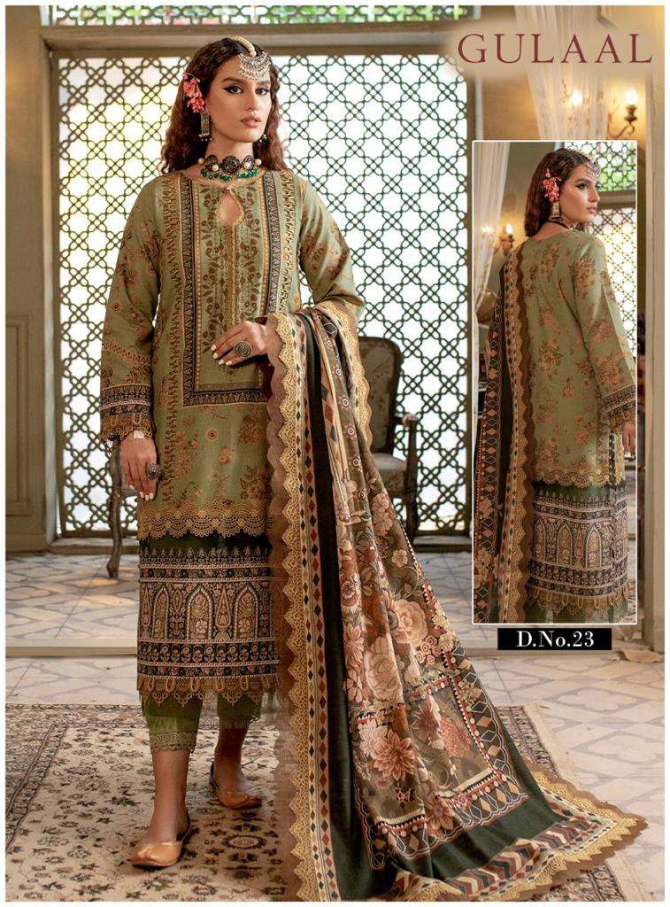 GULAAL VOL-3 BY FASHID WHOLESALE 21 TO 30 SERIES BEAUTIFUL SUITS COLORFUL STYLISH FANCY CASUAL WEAR & ETHNIC WEAR PURE COTTON DRESSES AT WHOLESALE PRICE