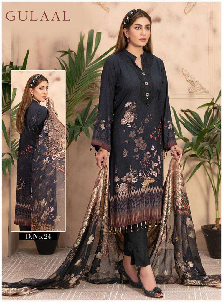 GULAAL VOL-3 BY FASHID WHOLESALE 21 TO 30 SERIES BEAUTIFUL SUITS COLORFUL STYLISH FANCY CASUAL WEAR & ETHNIC WEAR PURE COTTON DRESSES AT WHOLESALE PRICE