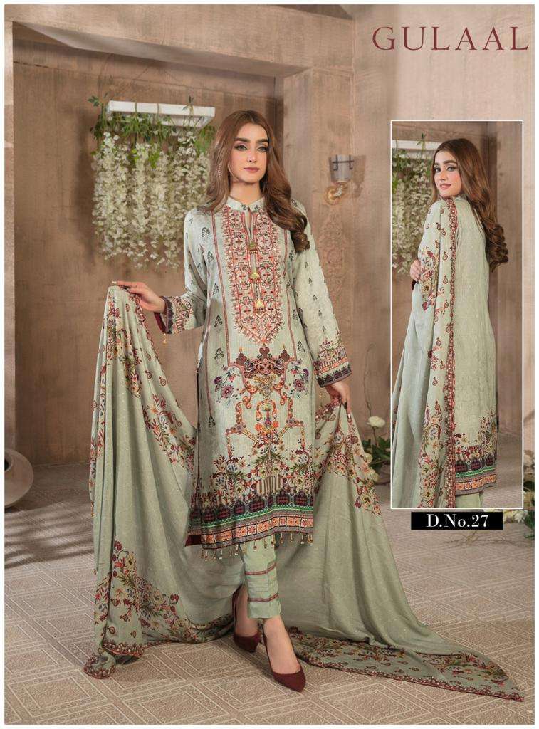GULAAL VOL-3 BY FASHID WHOLESALE 21 TO 30 SERIES BEAUTIFUL SUITS COLORFUL STYLISH FANCY CASUAL WEAR & ETHNIC WEAR PURE COTTON DRESSES AT WHOLESALE PRICE