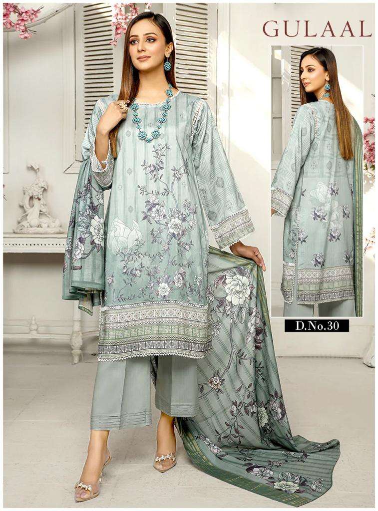 GULAAL VOL-3 BY FASHID WHOLESALE 21 TO 30 SERIES BEAUTIFUL SUITS COLORFUL STYLISH FANCY CASUAL WEAR & ETHNIC WEAR PURE COTTON DRESSES AT WHOLESALE PRICE