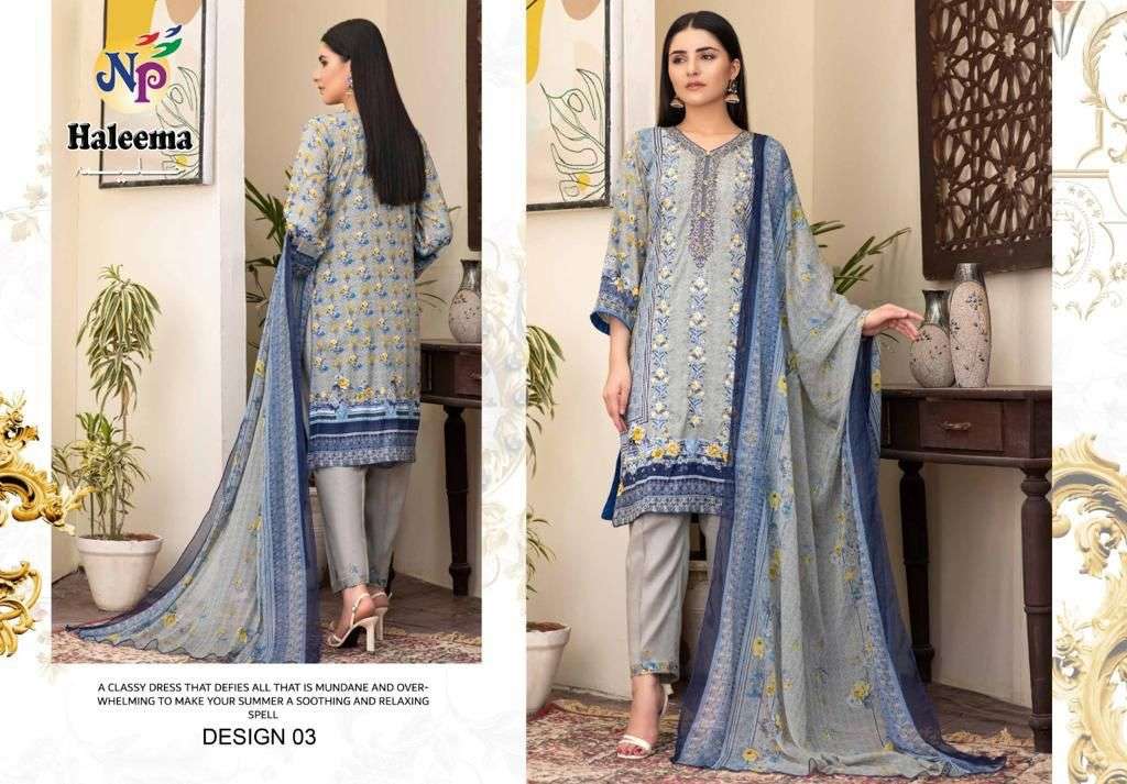 HALEEMA BY NAND GOPAL PRINTS 01 TO 10 SERIES BEAUTIFUL SUITS COLORFUL STYLISH FANCY CASUAL WEAR & ETHNIC WEAR LAWN COTTON DRESSES AT WHOLESALE PRICE