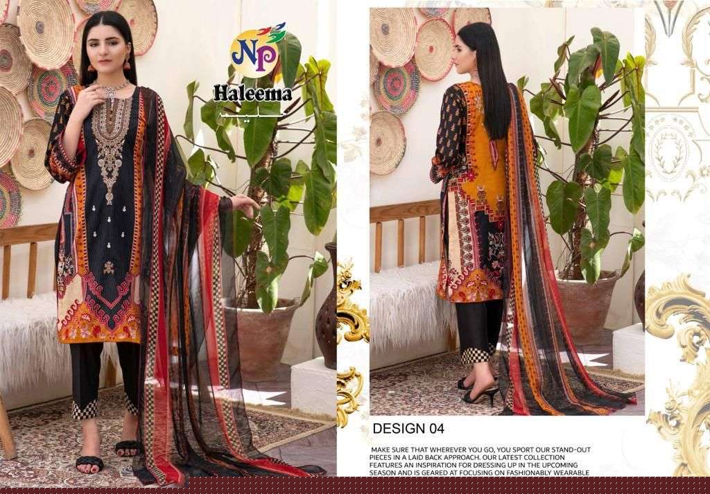 HALEEMA BY NAND GOPAL PRINTS 01 TO 10 SERIES BEAUTIFUL SUITS COLORFUL STYLISH FANCY CASUAL WEAR & ETHNIC WEAR LAWN COTTON DRESSES AT WHOLESALE PRICE