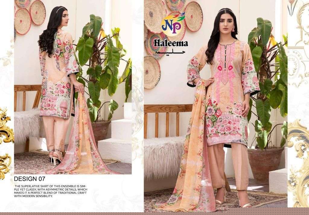HALEEMA BY NAND GOPAL PRINTS 01 TO 10 SERIES BEAUTIFUL SUITS COLORFUL STYLISH FANCY CASUAL WEAR & ETHNIC WEAR LAWN COTTON DRESSES AT WHOLESALE PRICE