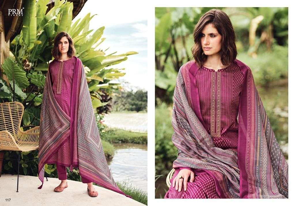 SERENITY BY PRM TRENDZ 111 TO 118 SERIES BEAUTIFUL STYLISH SUITS FANCY COLORFUL CASUAL WEAR & ETHNIC WEAR & READY TO WEAR PURE JAM SILK DRESSES AT WHOLESALE PRICE