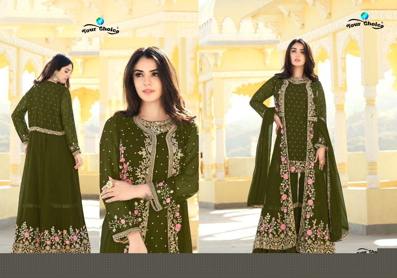 Fashionista Vol-2 By Your Choice 4355 To 4360 Series Beautiful Sharara Suits Colorful Stylish Fancy Casual Wear & Ethnic Wear Georgette Embroidered Dresses At Wholesale Price