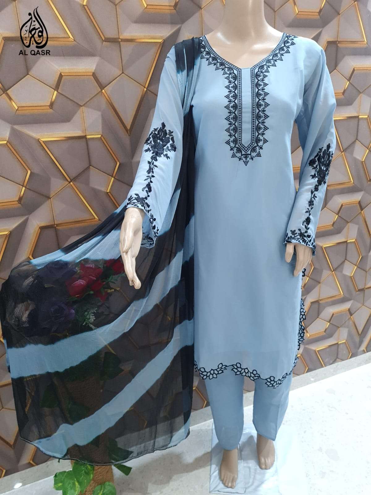 MA-10 COLOURS BY AL QASR 10-A TO 10-E SERIES BEAUTIFUL PAKISTANI SUITS COLORFUL STYLISH FANCY CASUAL WEAR & ETHNIC WEAR FAUX GEORGETTE DRESSES AT WHOLESALE PRICE