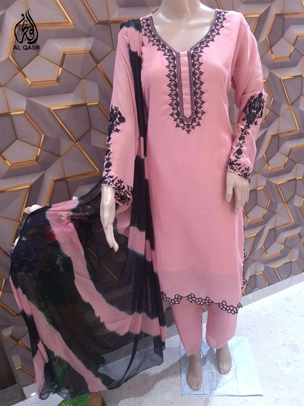 MA-10 COLOURS BY AL QASR 10-A TO 10-E SERIES BEAUTIFUL PAKISTANI SUITS COLORFUL STYLISH FANCY CASUAL WEAR & ETHNIC WEAR FAUX GEORGETTE DRESSES AT WHOLESALE PRICE