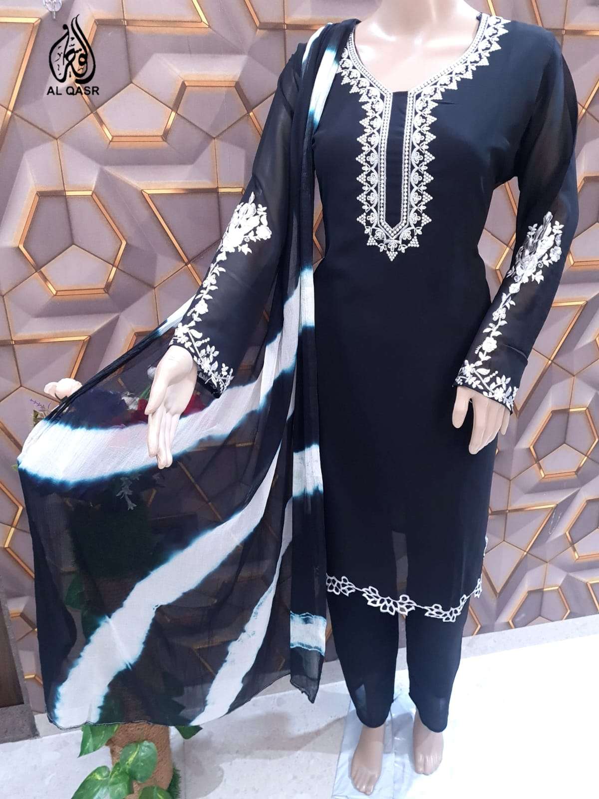 MA-10 COLOURS BY AL QASR 10-A TO 10-E SERIES BEAUTIFUL PAKISTANI SUITS COLORFUL STYLISH FANCY CASUAL WEAR & ETHNIC WEAR FAUX GEORGETTE DRESSES AT WHOLESALE PRICE
