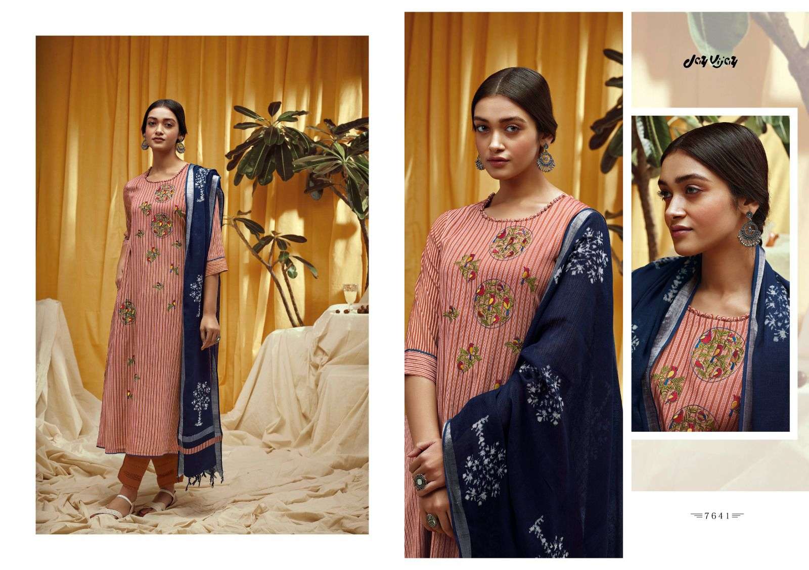 Numaish By Jay Vijay Prints 7641 To 7646 Series Beautiful Stylish Festive Suits Fancy Colorful Casual Wear & Ethnic Wear & Ready To Wear Pure Cotton Embroidery Dresses At Wholesale Price