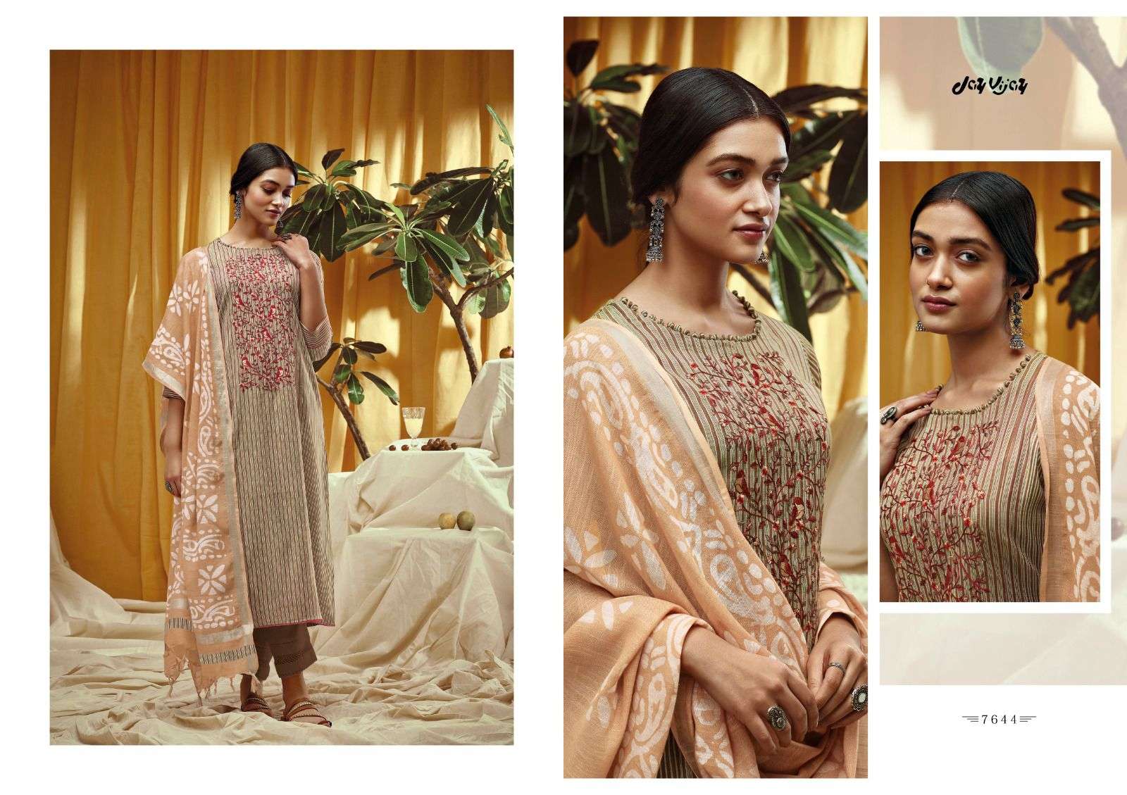 Numaish By Jay Vijay Prints 7641 To 7646 Series Beautiful Stylish Festive Suits Fancy Colorful Casual Wear & Ethnic Wear & Ready To Wear Pure Cotton Embroidery Dresses At Wholesale Price