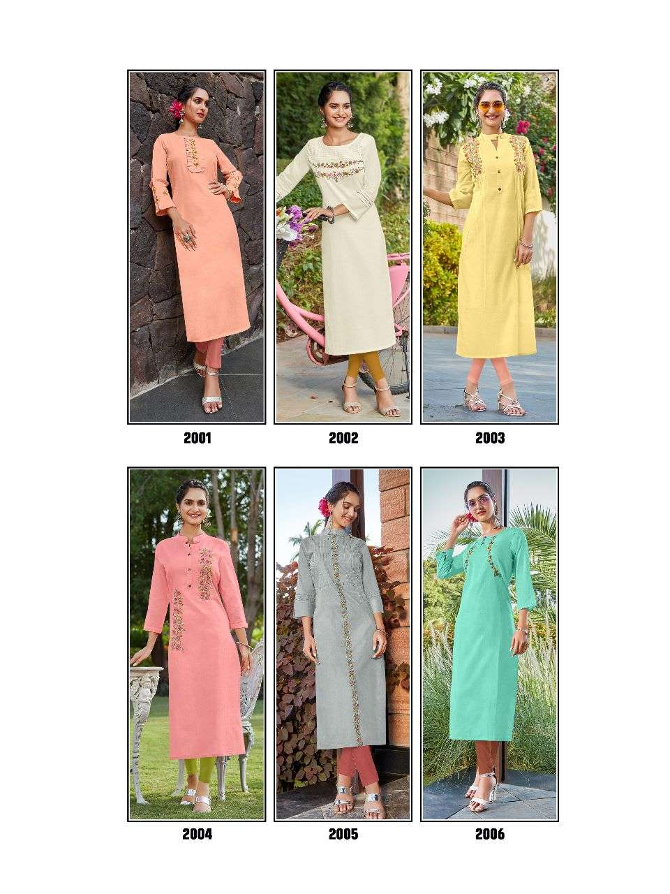 Aayat By Syasii 2001 To 2006 Series Designer Stylish Fancy Colorful Beautiful Party Wear & Ethnic Wear Collection Pure Cotton Kurtis At Wholesale Price