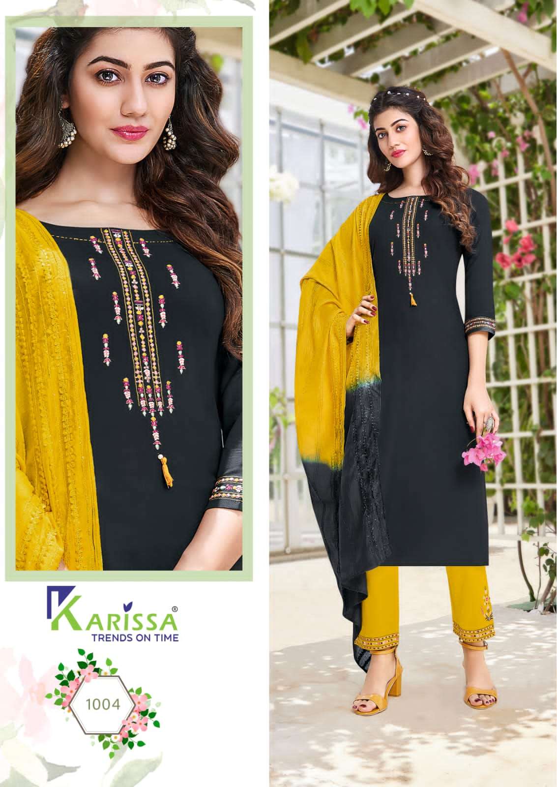 ANANYA BY KARISSA 1001 TO 1006 SERIES BEAUTIFUL SUITS COLORFUL STYLISH FANCY CASUAL WEAR & ETHNIC WEAR RAYON DRESSES AT WHOLESALE PRICE