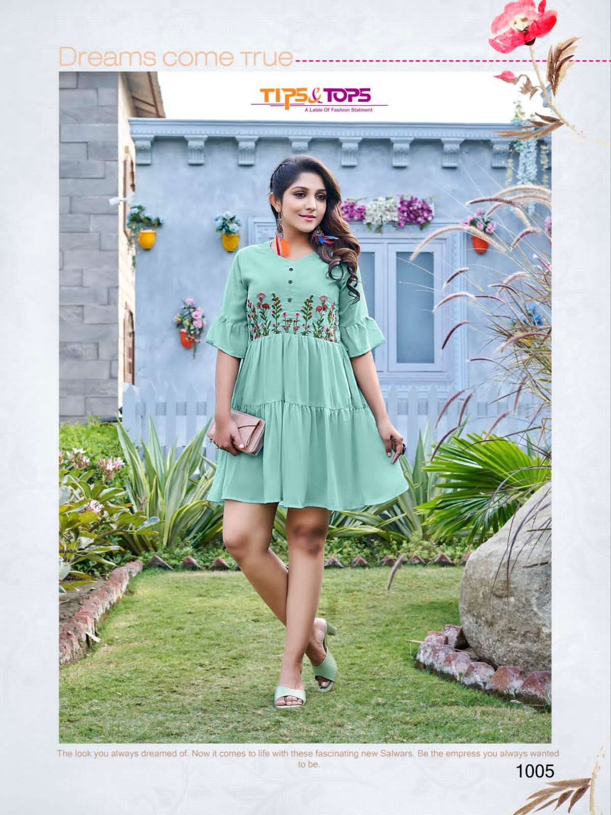 INSTA GIRL VOL-2 BY TIPS AND TOPS 1001 TO 1006 SERIES BEAUTIFUL STYLISH FANCY COLORFUL CASUAL WEAR & ETHNIC WEAR HEAVY GEORGETTE TOPS AT WHOLESALE PRICE