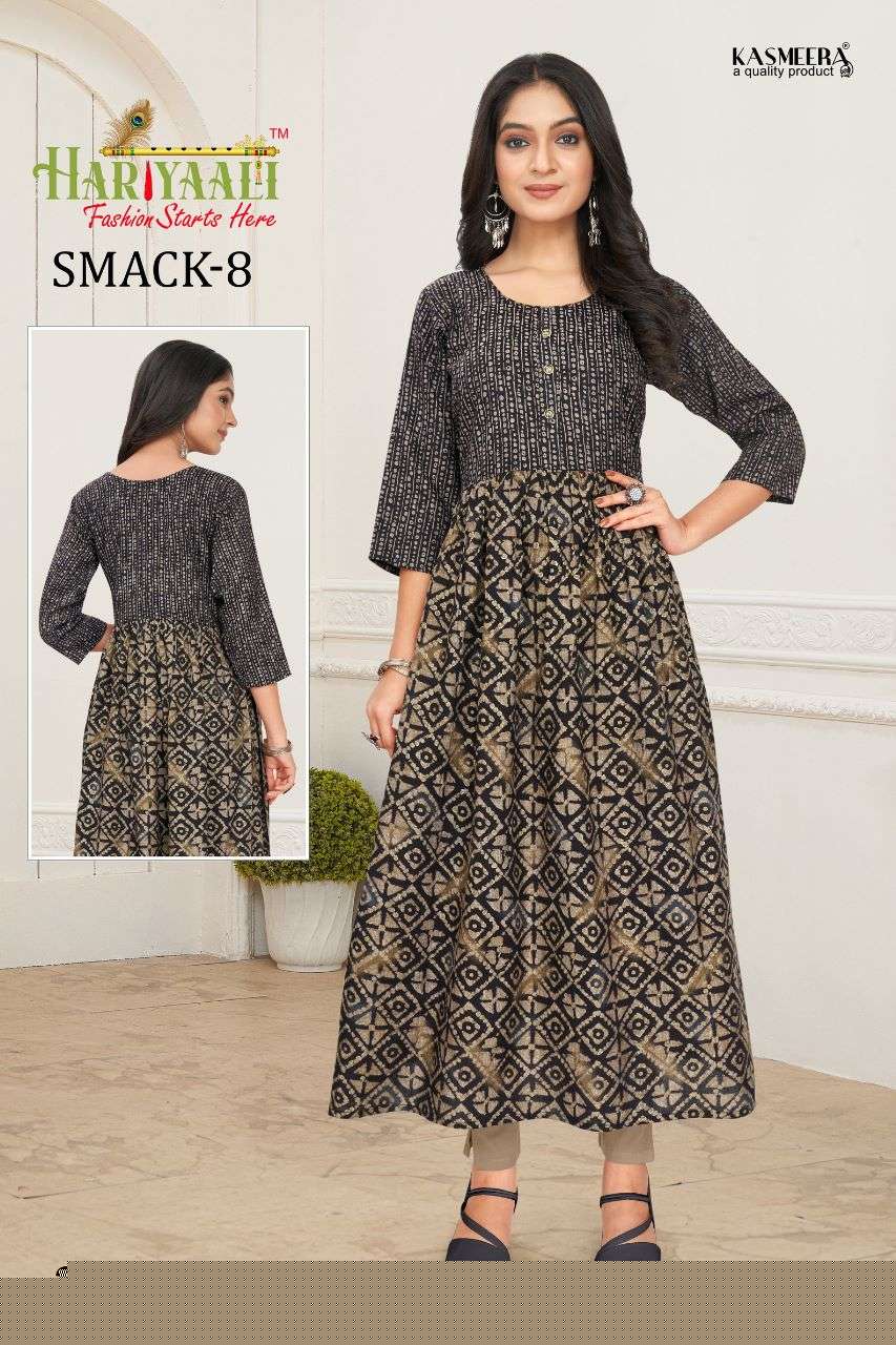 SMACK VOL-8 BY HARIYAALI 222 TO 251 SERIES DESIGNER STYLISH FANCY COLORFUL BEAUTIFUL PARTY WEAR & ETHNIC WEAR COLLECTION CAPSULE KURTIS AT WHOLESALE PRICE