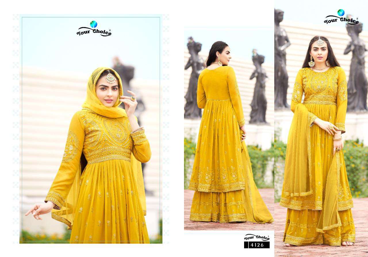 Biba Vol-3 By Your Choice 4125 To 4129 Series Beautiful Sharara Suits Colorful Stylish Fancy Casual Wear & Ethnic Wear Pure Georgette Dresses At Wholesale Price
