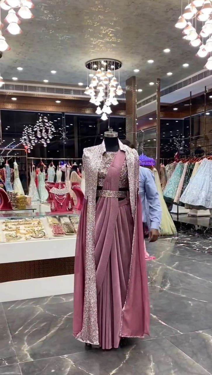 LG-1626 BY FASHID WHOLESALE INDIAN TRADITIONAL WEAR COLLECTION BEAUTIFUL STYLISH FANCY COLORFUL PARTY WEAR & OCCASIONAL WEAR GEORGETTE SAREES WITH SHRUG AT WHOLESALE PRICE