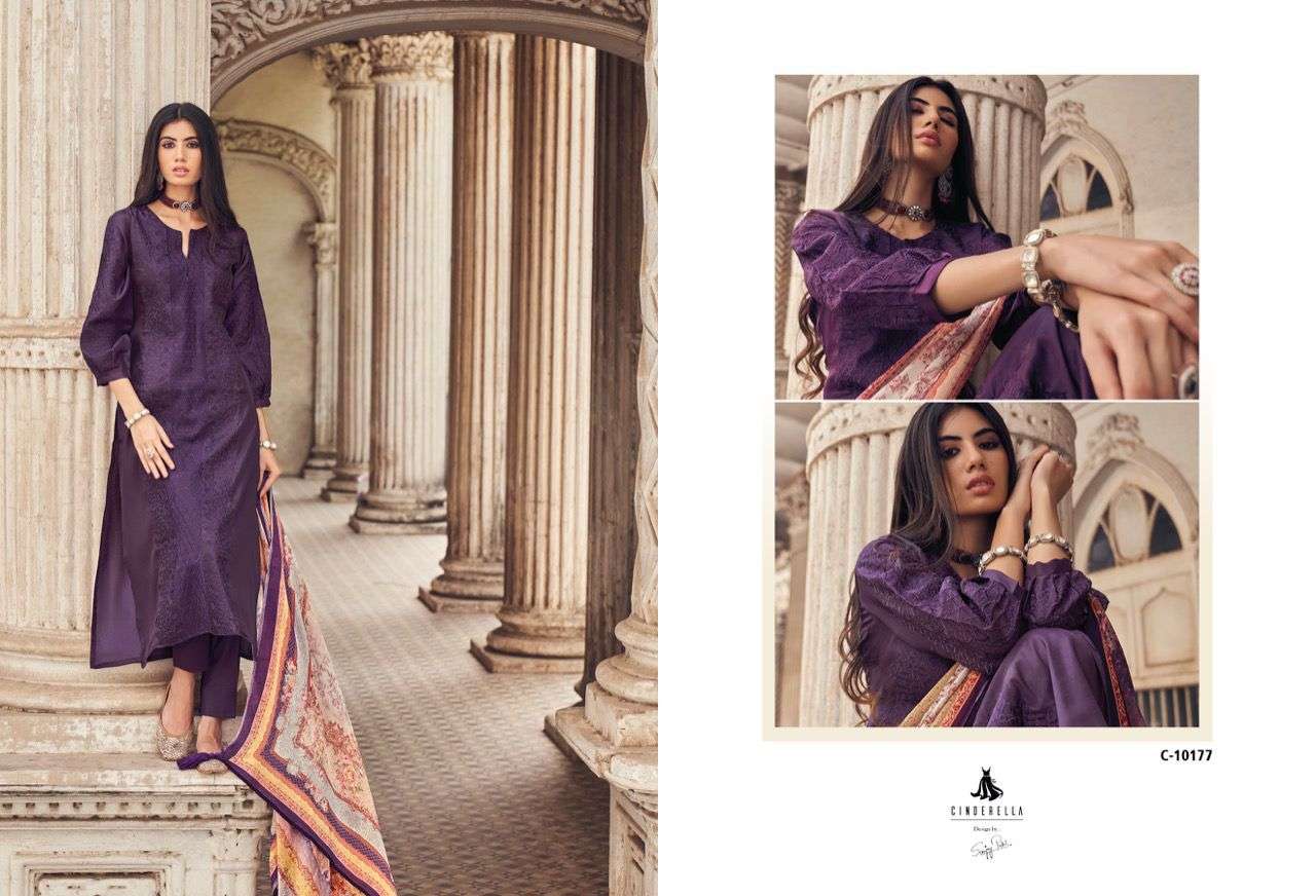 ORABEL BY CINDERELLA 10176 TO 10181 SERIES BEAUTIFUL SUITS COLORFUL STYLISH FANCY CASUAL WEAR & ETHNIC WEAR PURE SILK DRESSES AT WHOLESALE PRICE