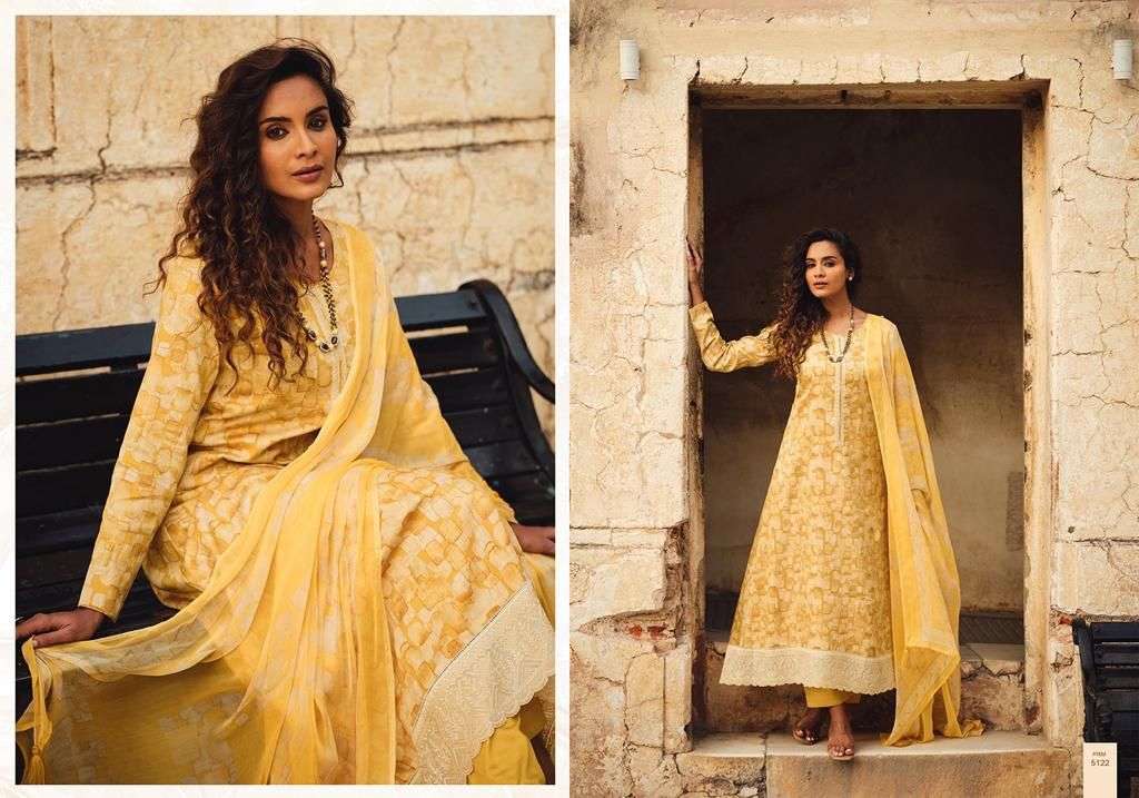 AMEENAH BY PRM TRENDZ 5122 TO 5131 SERIES DESIGNER SUITS COLLECTION BEAUTIFUL STYLISH COLORFUL FANCY PARTY WEAR & OCCASIONAL WEAR PURE JAM COTTON DRESSES AT WHOLESALE PRICE