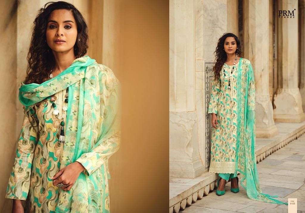 AMEENAH BY PRM TRENDZ 5122 TO 5131 SERIES DESIGNER SUITS COLLECTION BEAUTIFUL STYLISH COLORFUL FANCY PARTY WEAR & OCCASIONAL WEAR PURE JAM COTTON DRESSES AT WHOLESALE PRICE