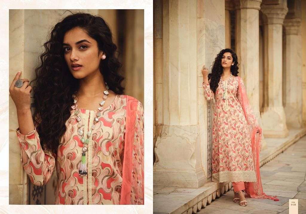 AMEENAH BY PRM TRENDZ 5122 TO 5131 SERIES DESIGNER SUITS COLLECTION BEAUTIFUL STYLISH COLORFUL FANCY PARTY WEAR & OCCASIONAL WEAR PURE JAM COTTON DRESSES AT WHOLESALE PRICE