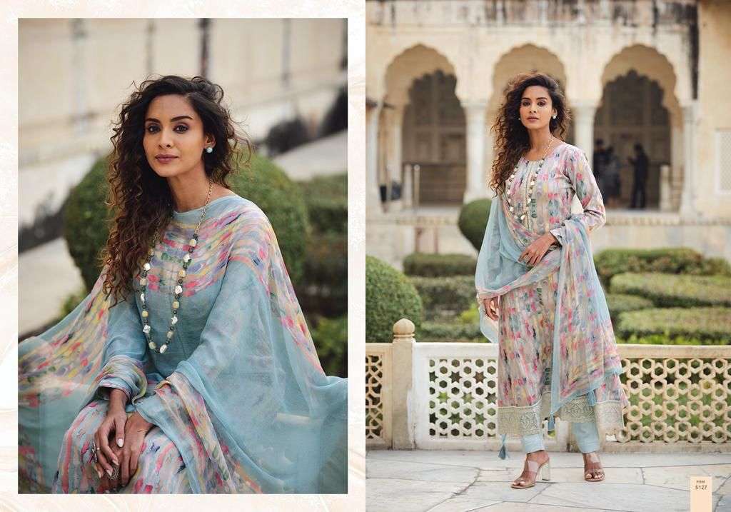 AMEENAH BY PRM TRENDZ 5122 TO 5131 SERIES DESIGNER SUITS COLLECTION BEAUTIFUL STYLISH COLORFUL FANCY PARTY WEAR & OCCASIONAL WEAR PURE JAM COTTON DRESSES AT WHOLESALE PRICE