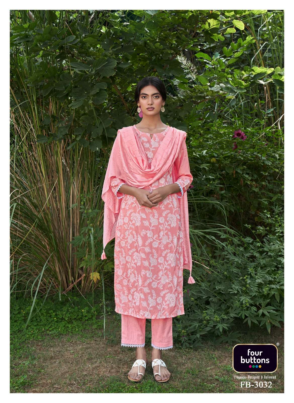 FOUR GEMS VOL-6 BY FOUR BUTTONS 3031 TO 3034 SERIES BEAUTIFUL SUITS COLORFUL STYLISH FANCY CASUAL WEAR & ETHNIC WEAR PURE VISCOSE SILK DRESSES AT WHOLESALE PRICE